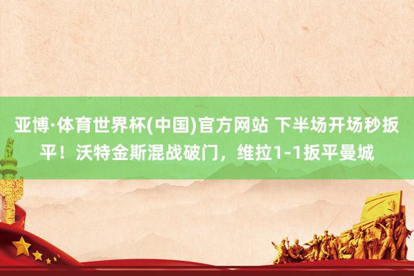 亚博·体育世界杯(中国)官方网站 下半场开场秒扳平！沃特金斯